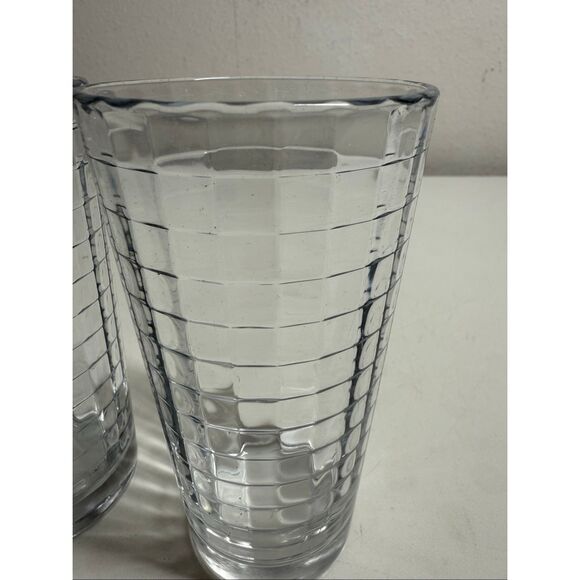 Pasabahce Set of 11 Block Optic Window Glasses Tumbler 9-4 Oz 2-8 Oz - Picture 8 of 11